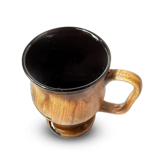 NeVillHeart Wooden Textured Ceramic mugs (Set of 2) - Image 2