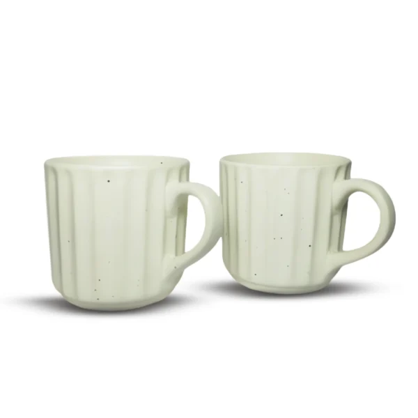 Plain Dotted Morning Tea Cups - Set of 2