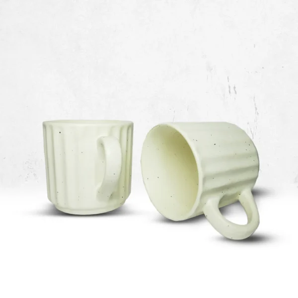 Plain Dotted Morning Tea Cups - Set of 2 - Image 2