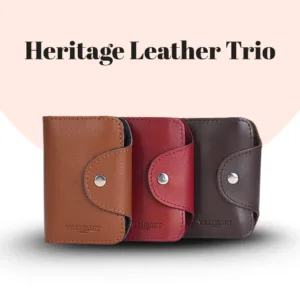 Heritage Leather Trio (Three Colour Card Holder)